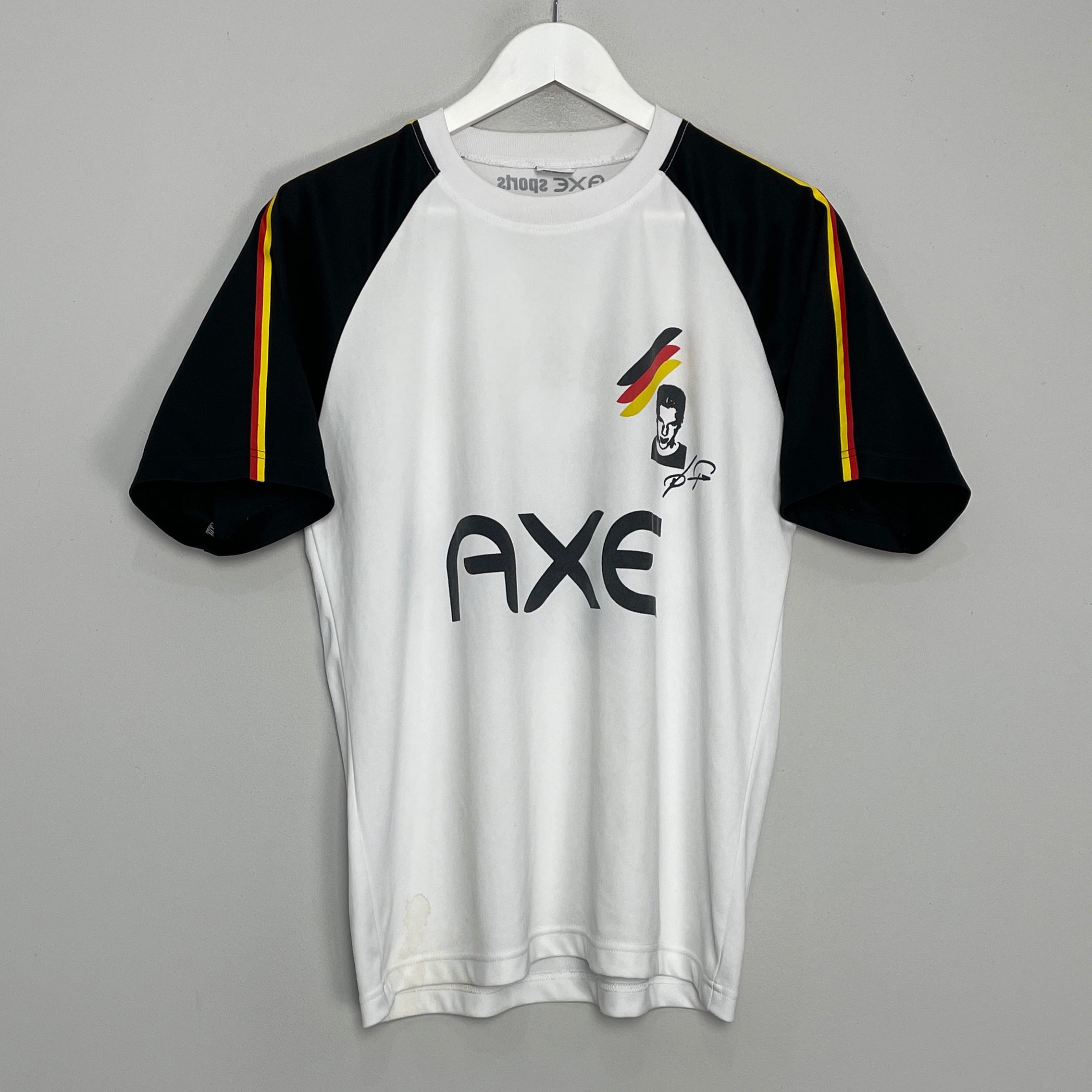 Shop 2016 AXE X PODOLSKI T-SHIRT (M/L) OM, classic football shirts, vintage football shirts & retro soccer jerseys at Cult Kits