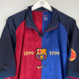 Shop 1999/00 BARCELONA *CENTENARY* HOME SHIRT (XL) NIKE, classic football shirts, vintage football shirts & retro soccer jerseys at Cult Kits
