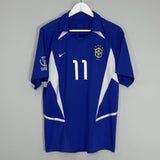 2002/04 BRAZIL RONALDINHO #11 AWAY SHIRT (M) NIKE
