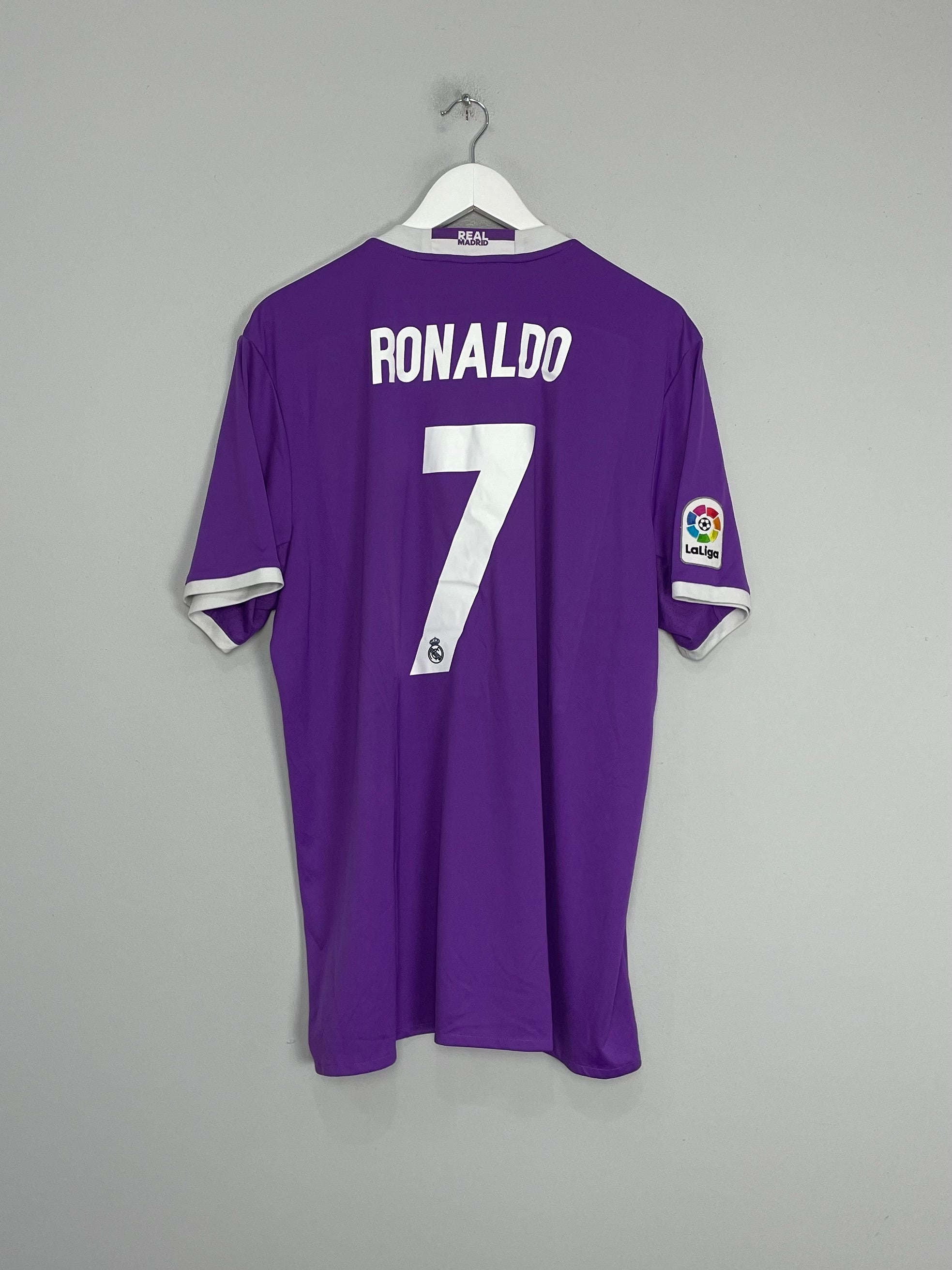 Shop 2016/17 REAL MADRID RONALDO #7 AWAY SHIRT (XL) ADIDAS, classic football shirts, vintage football shirts & retro soccer jerseys at Cult Kits
