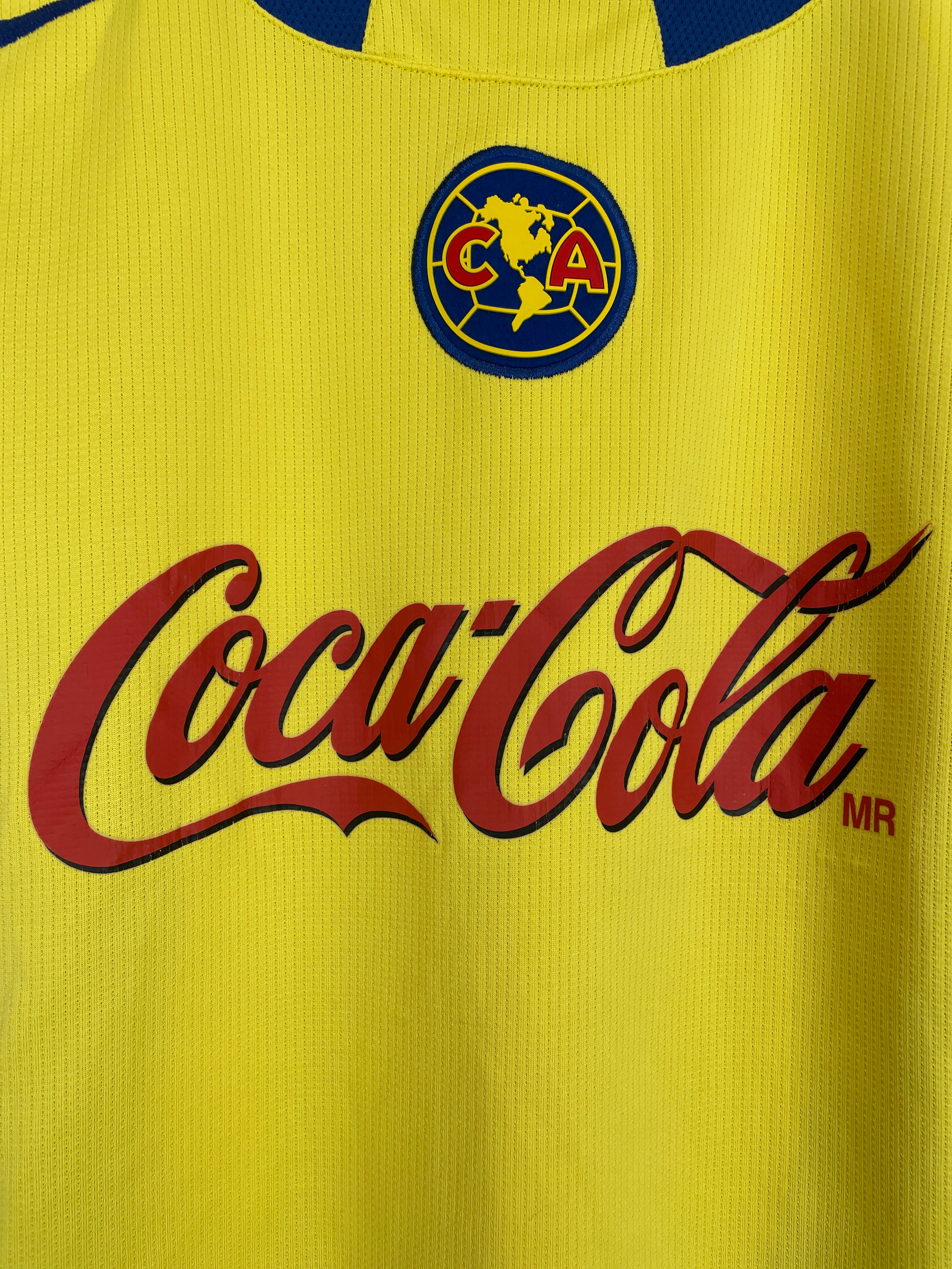 Shop 2004/05 CLUB AMERICA C.BLANCO #10 HOME SHIRT (L) NIKE, classic football shirts, vintage football shirts & retro soccer jerseys at Cult Kits