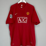 2007/09 MANCHESTER UNITED RONALDO #7 C/L HOME SHIRT (XXXL) NIKE