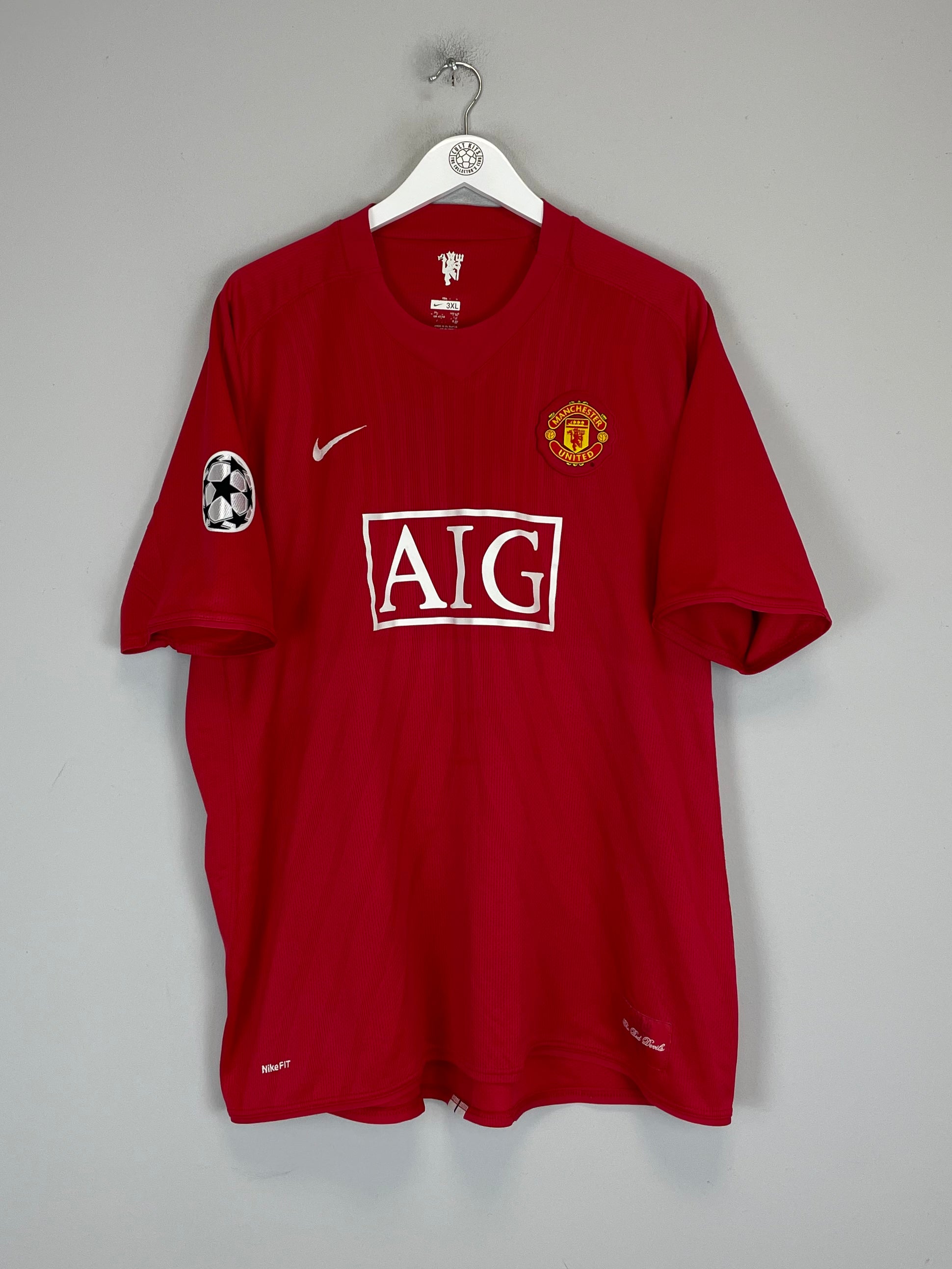 2007/09 MANCHESTER UNITED RONALDO #7 C/L HOME SHIRT (XXXL) NIKE 2007/09 MANCHESTER UNITED RONALDO #7 C/L HOME SHIRT (XXXL) NIKE