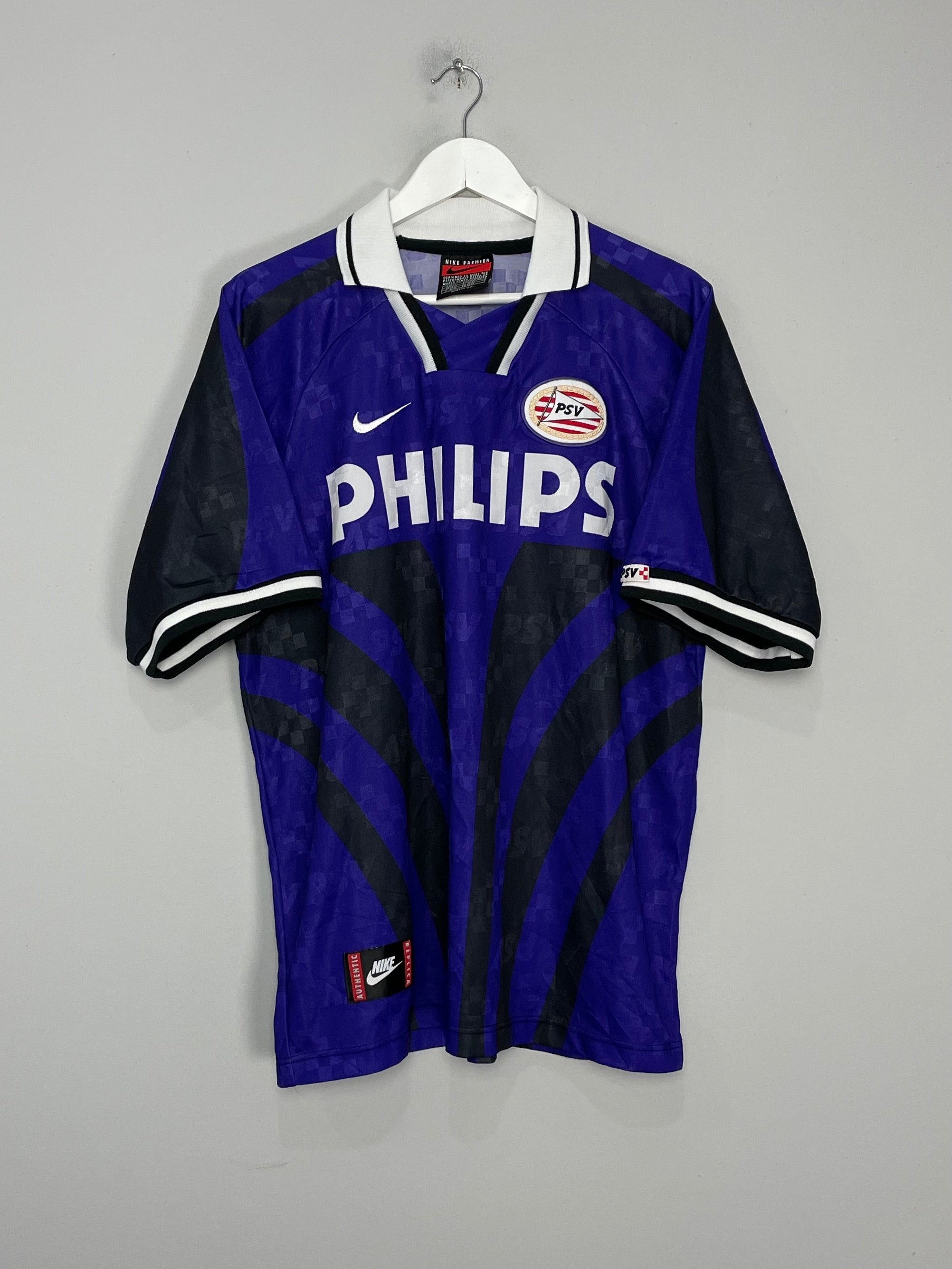 Shop 1996/97 PSV AWAY SHIRT (XL) NIKE, classic football shirts, vintage football shirts & retro soccer jerseys at Cult Kits