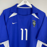 2002/04 BRAZIL RONALDINHO #11 AWAY SHIRT (L) NIKE