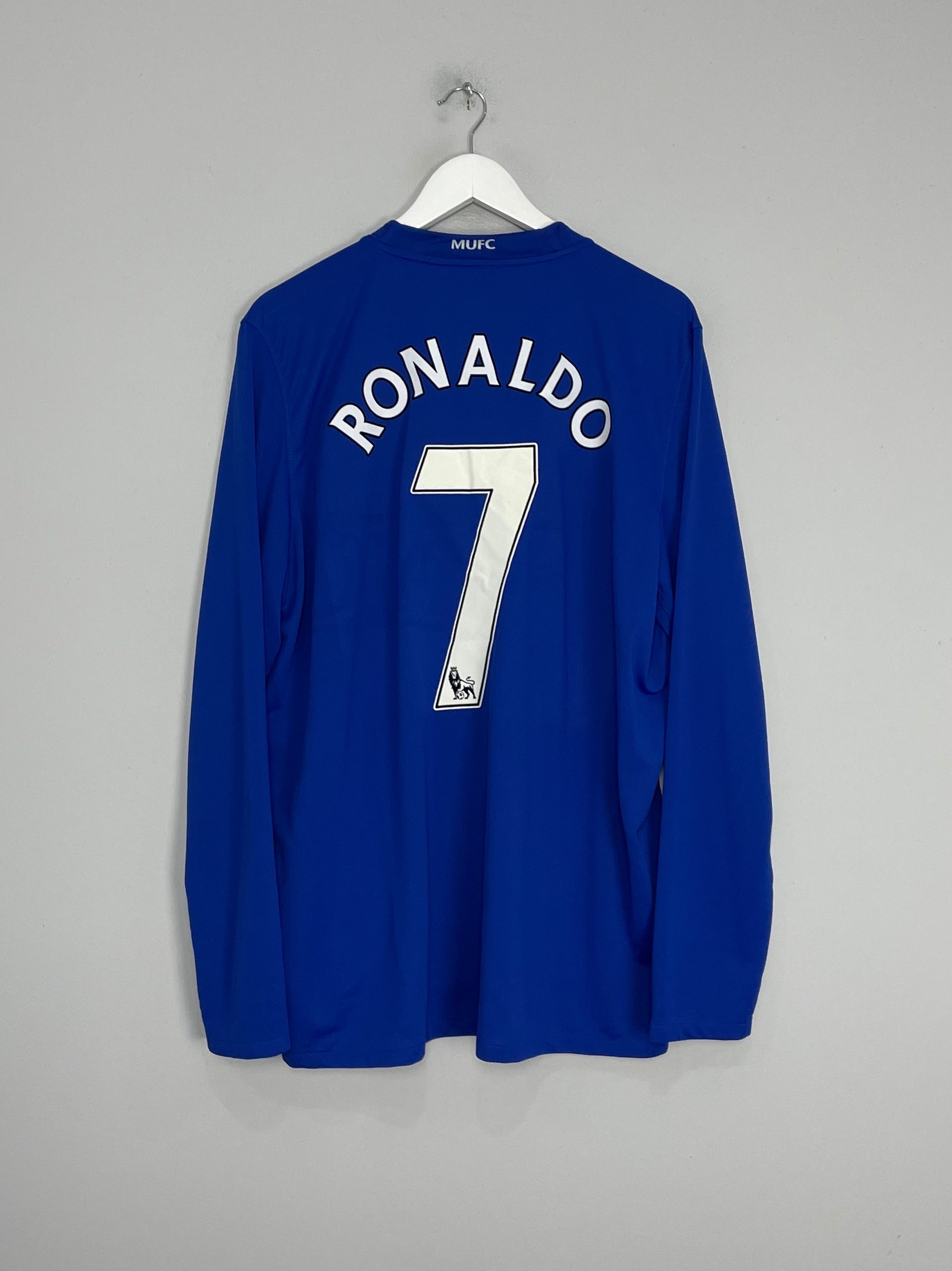 Shop 2008/09 MANCHESTER UNITED RONALDO #7 L/S THIRD SHIRT (XL) NIKE, classic football shirts, vintage football shirts & retro soccer jerseys at Cult Kits