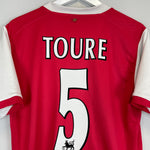 Shop 2006/08 ARSENAL TOURE #4 HOME SHIRT (M) NIKE, classic football shirts, vintage football shirts & retro soccer jerseys at Cult Kits