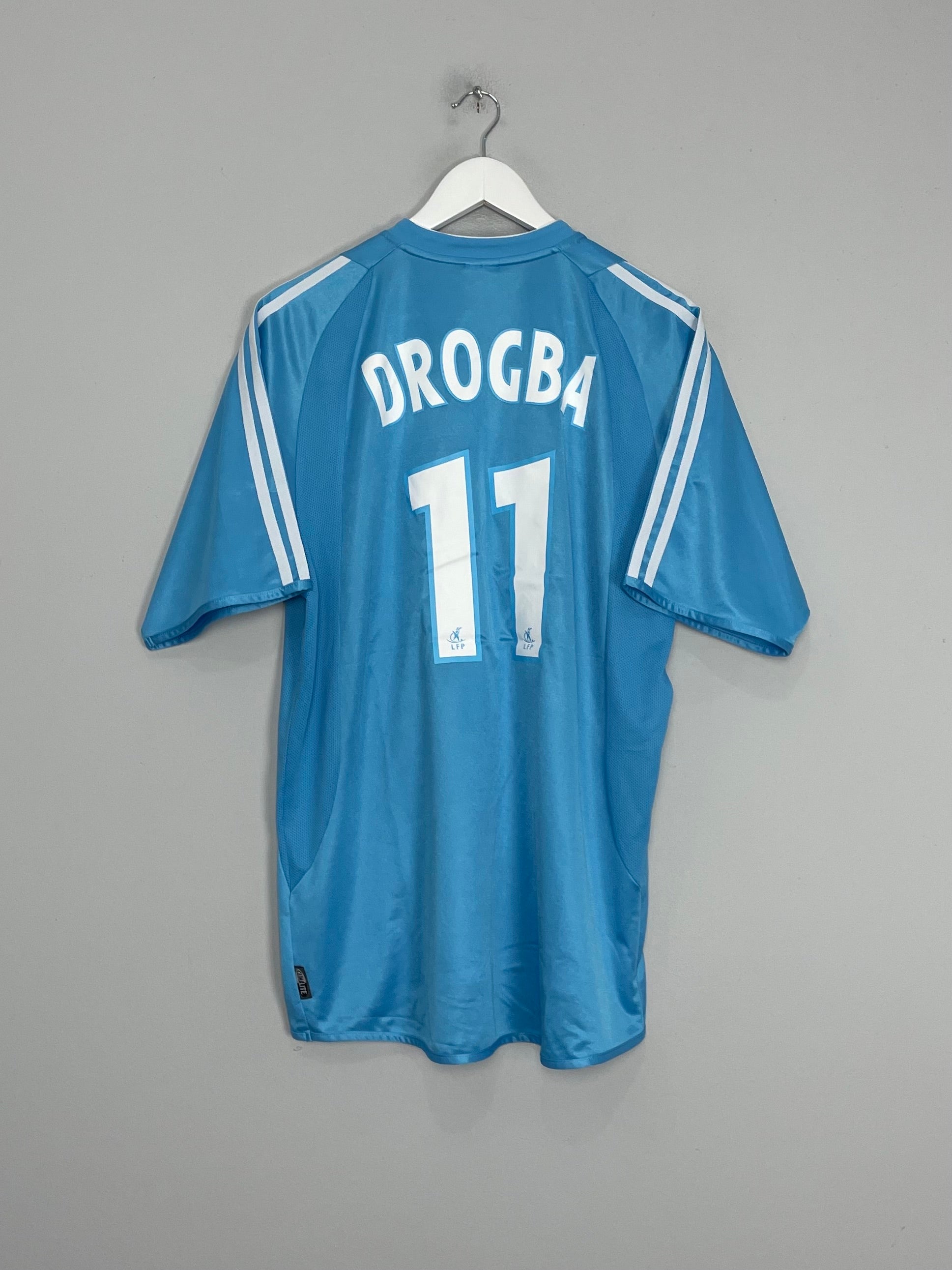 2003/04 MARSEILLE DROGBA #11 AWAY SHIRT (L) ADIDAS