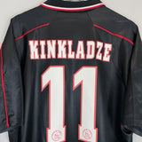 1998/99 AJAX KINKLADZE #11 AWAY SHIRT (XL) UMBRO