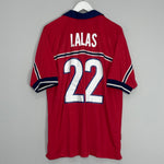 Shop 1998/99 USA LALAS #22 AWAY SHIRT (L) NIKE, classic football shirts, vintage football shirts & retro soccer jerseys at Cult Kits