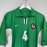 2000/01 NIGERIA KANU #4 HOME SHIRT (L) NIKE