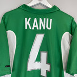 2000/01 NIGERIA KANU #4 HOME SHIRT (L) NIKE