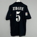 2001/02 REAL MADRID ZIDANE #5 AWAY SHIRT (M) ADIDAS