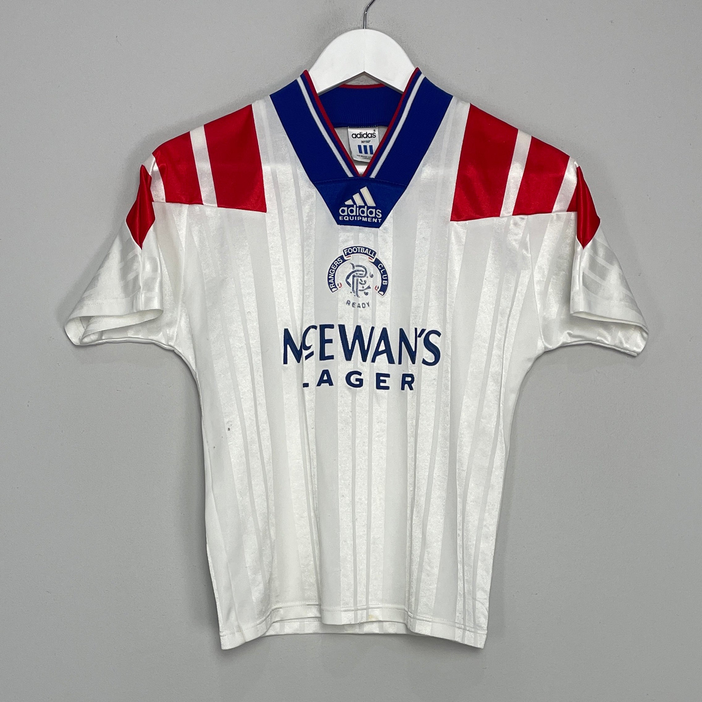 Shop 1992/94 RANGERS #9 AWAY SHIRT (L.KIDS) ADIDAS, classic football shirts, vintage football shirts & retro soccer jerseys at Cult Kits