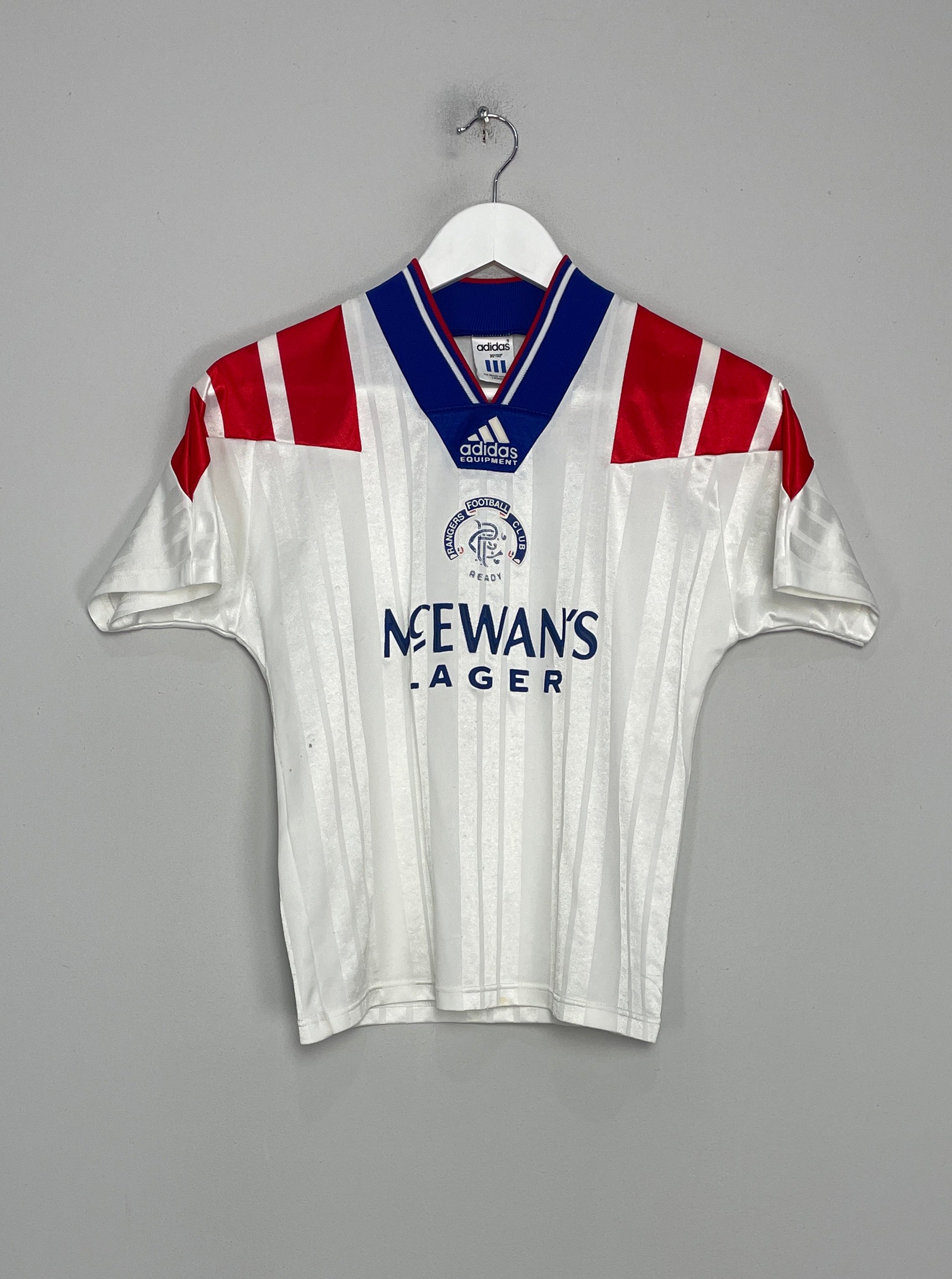 Shop 1992/94 RANGERS #9 AWAY SHIRT (L.KIDS) ADIDAS, classic football shirts, vintage football shirts & retro soccer jerseys at Cult Kits