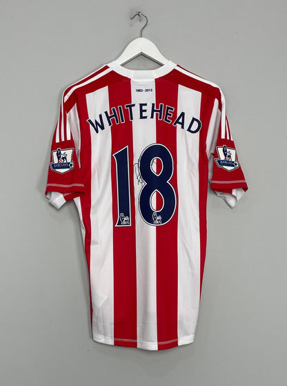 2012/13 STOKE CITY WHITEHEAD #18 *SIGNED* MATCH ISSUE HOME SHIRT (M) ADIDAS