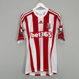 2012/13 STOKE CITY WHITEHEAD #18 *MATCH ISSUE + SIGNED* HOME SHIRT (M) ADIDAS