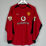2002/04 MANCHESTER UNITED RONALDO #7 L/S HOME SHIRT (S) NIKE