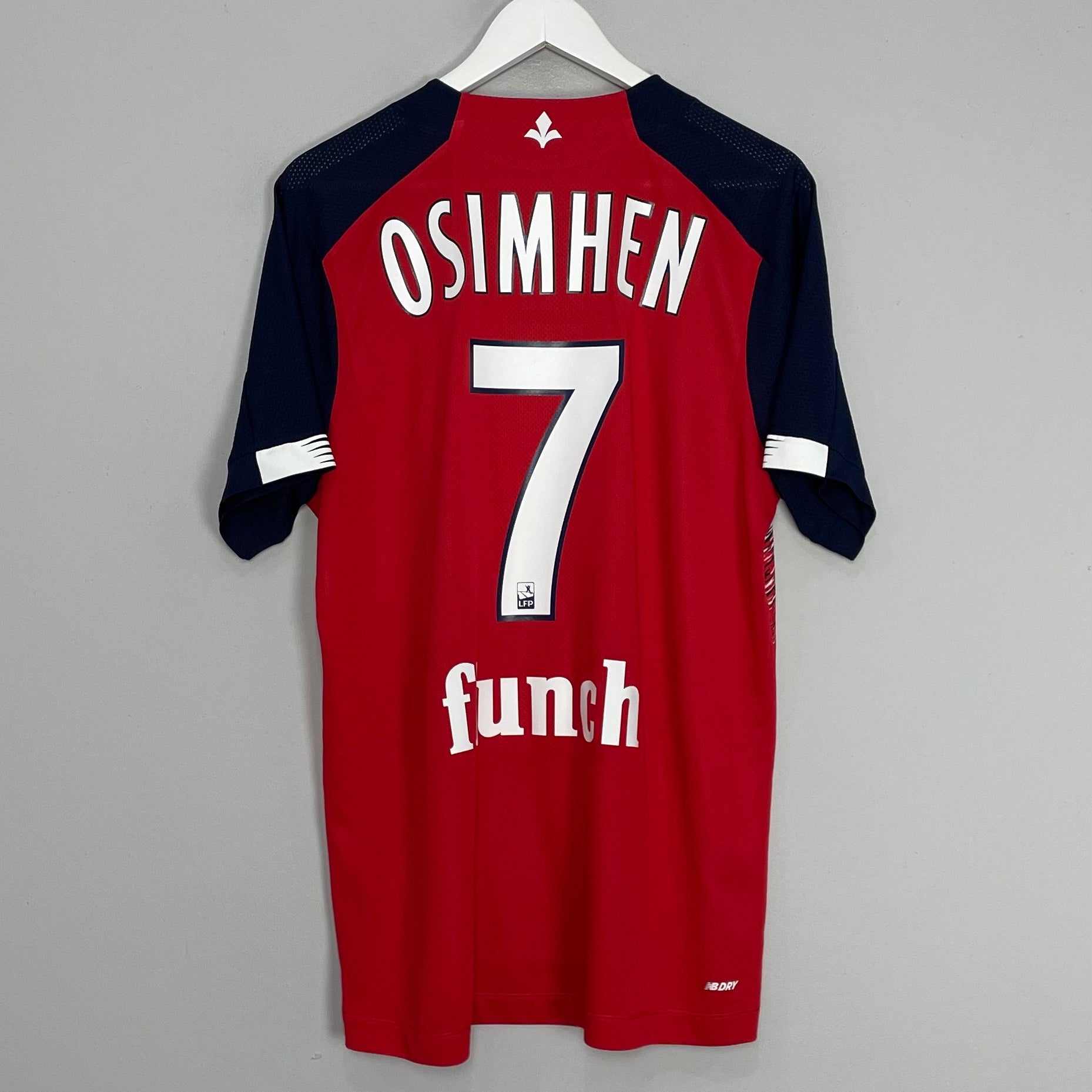 Shop 2019/20 LILLE OSIMHEN #7 HOME SHIRT (L) NEW BALANCE, classic football shirts, vintage football shirts & retro soccer jerseys at Cult Kits