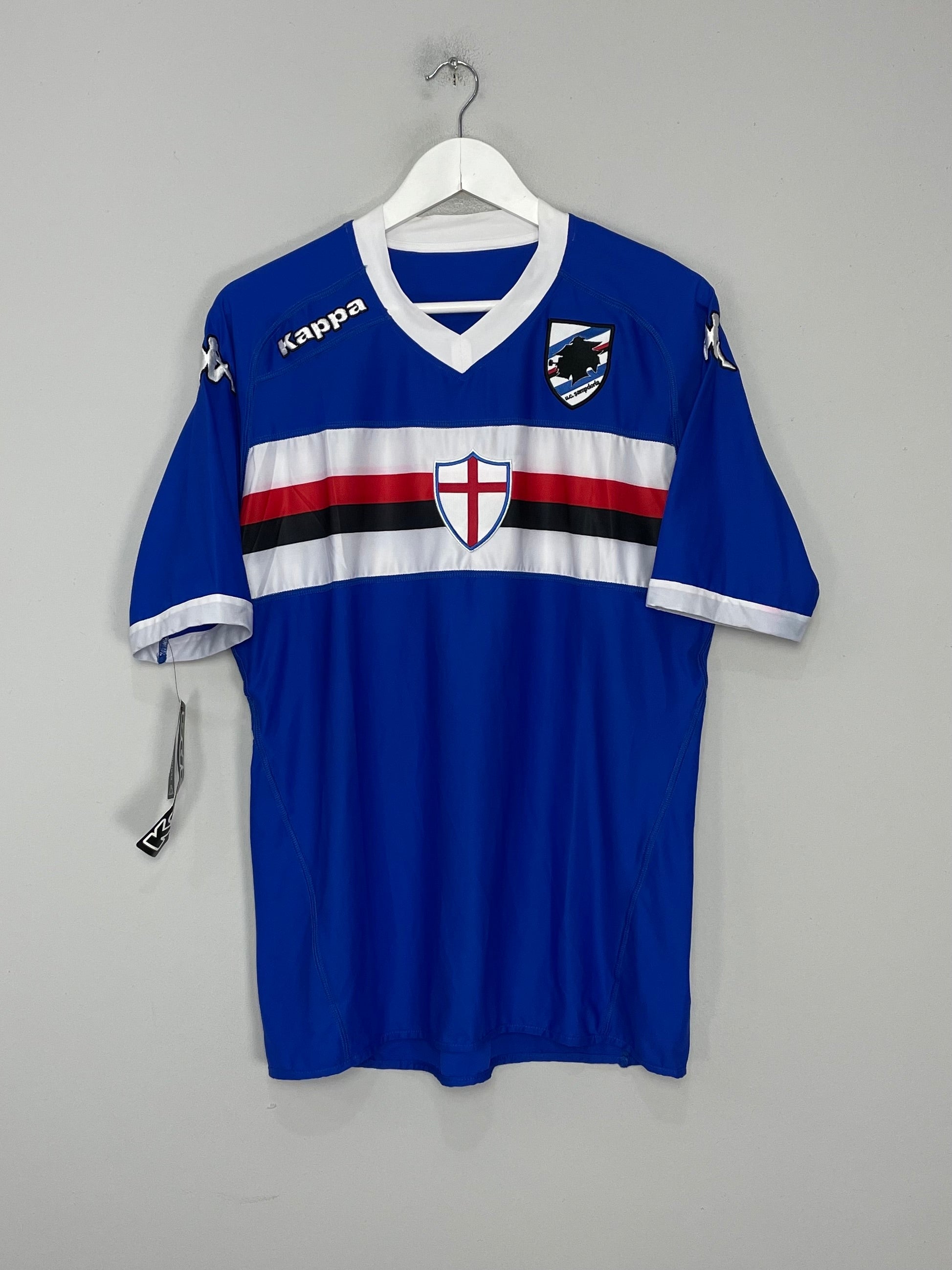 Shop 2010/11 SAMPDORIA *BNWT* HOME SHIRT (XL) KAPPA, classic football shirts, vintage football shirts & retro soccer jerseys at Cult Kits