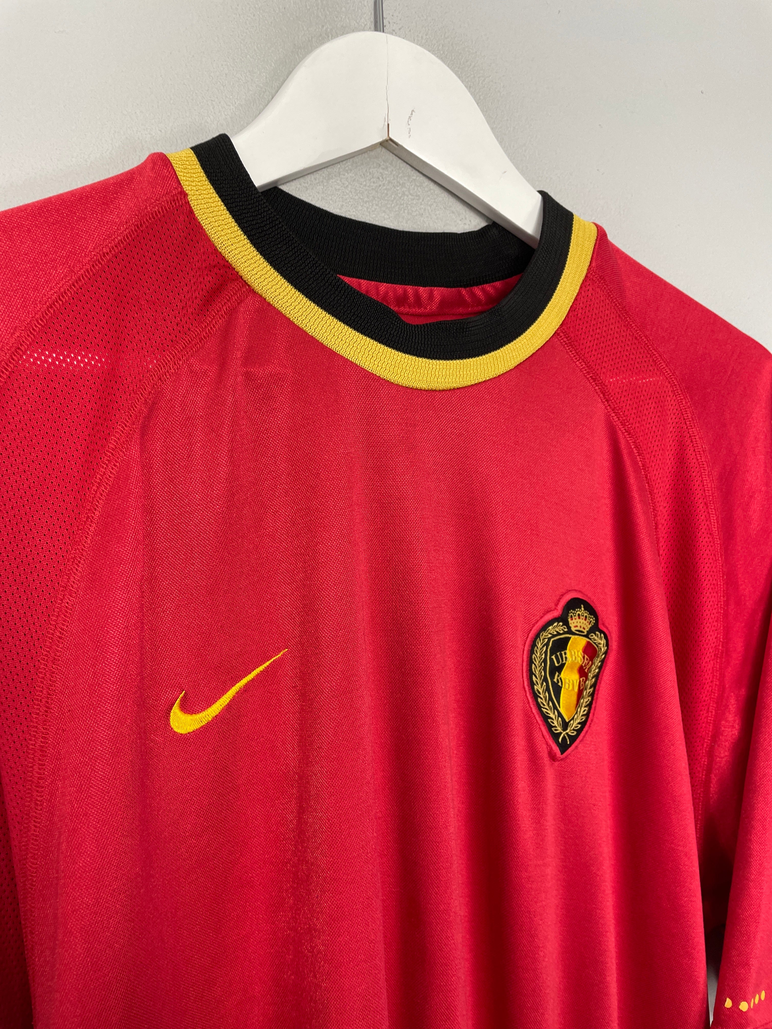 Shop 2000/01 BELGIUM HOME SHIRT (XL) NIKE, classic football shirts, vintage football shirts & retro soccer jerseys at Cult Kits