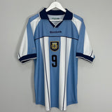 Shop 2000/01 ARGENTINA BATISTUTA #9 HOME SHIRT (L) REEBOK, classic football shirts, vintage football shirts & retro soccer jerseys at Cult Kits