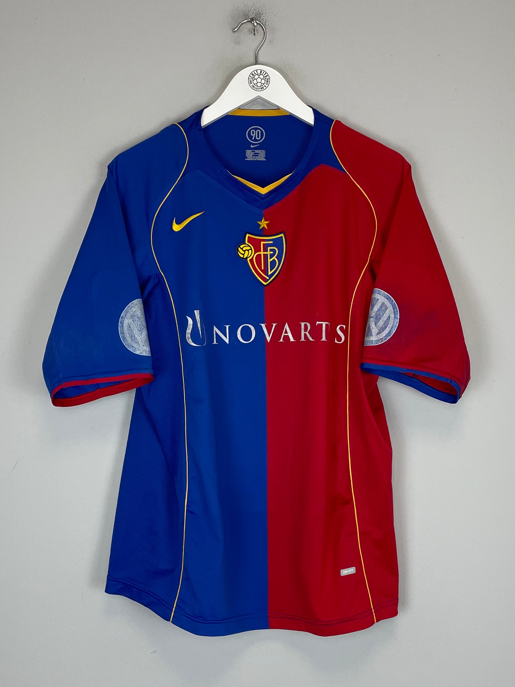 Shop 2004/05 FC BASEL HOME SHIRT (L) NIKE, classic football shirts, vintage football shirts & retro soccer jerseys at Cult Kits