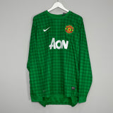 2012/13 MANCHESTER UNTED SCHMEICHEL #1 *SIGNED* BNWT GK SHIRT (XXL) NIKE