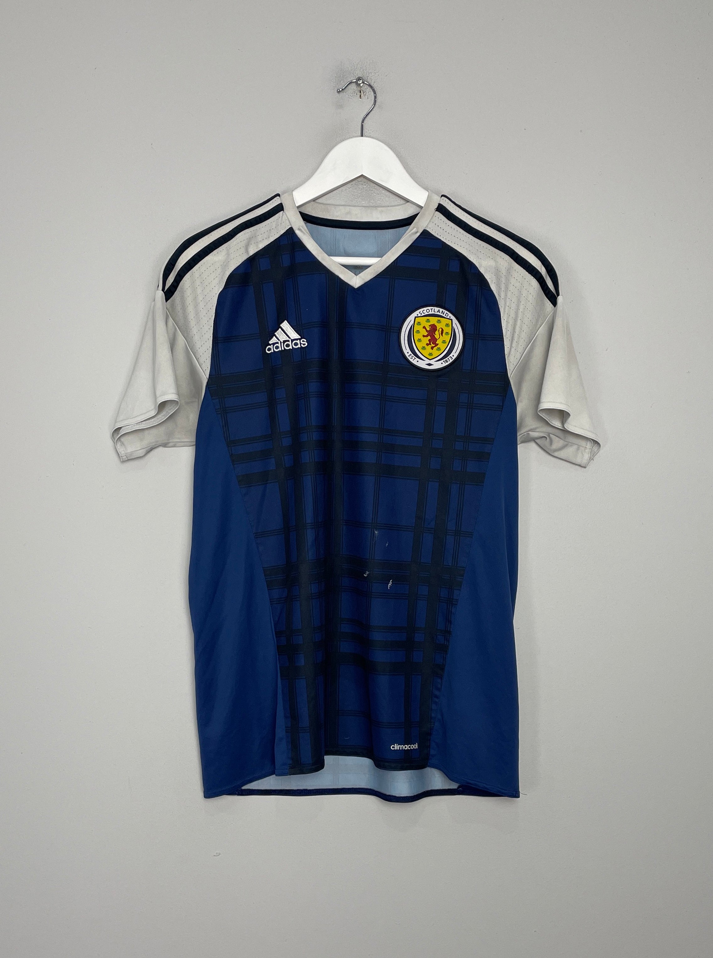 Shop 2016/17 SCOTLAND HOME SHIRT (M) ADIDAS, classic football shirts, vintage football shirts & retro soccer jerseys at Cult Kits