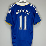Shop 2008/09 CHELSEA DROGBA #11 HOME SHIRT (L) ADIDAS, classic football shirts, vintage football shirts & retro soccer jerseys at Cult Kits