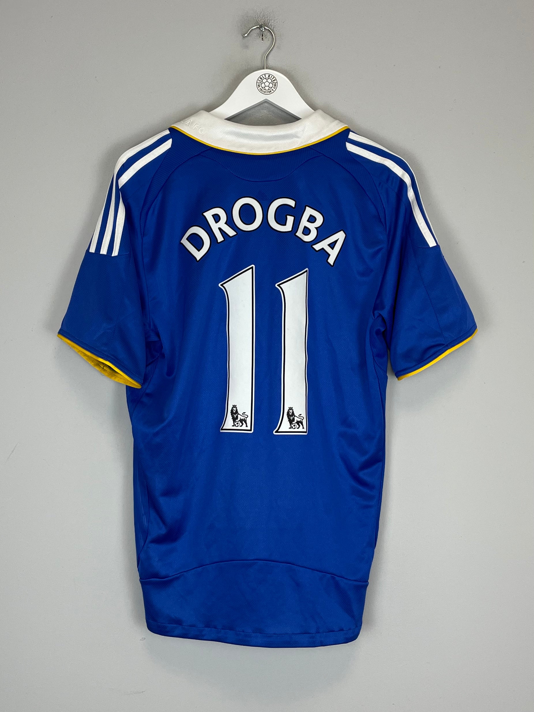 Shop 2008/09 CHELSEA DROGBA #11 HOME SHIRT (L) ADIDAS, classic football shirts, vintage football shirts & retro soccer jerseys at Cult Kits