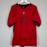 2004/06 BELGIUM KOMPANY #27 HOME SHIRT (M) NIKE