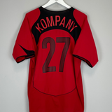 2004/06 BELGIUM KOMPANY #27 HOME SHIRT (M) NIKE
