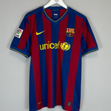 Buy 2009/10 BARCELONA MESSI 10 HOME SHIRT (L) NIKE ~ Free worldwide shipping available ~ Authentic Vintage Football Shirts from Cult Kits