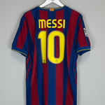 Buy 2009/10 BARCELONA MESSI 10 HOME SHIRT (L) NIKE ~ Free worldwide shipping available ~ Authentic Vintage Football Shirts from Cult Kits