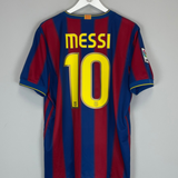 Buy 2009/10 BARCELONA MESSI 10 HOME SHIRT (L) NIKE ~ Free worldwide shipping available ~ Authentic Vintage Football Shirts from Cult Kits