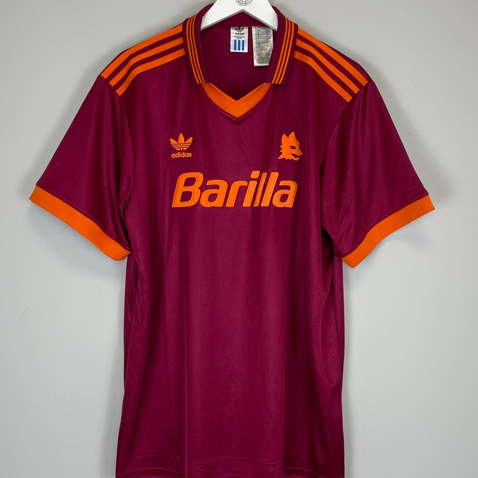 Shop 1992/94 ROMA ADIDAS ORIGINALS HOME SHIRT (XL), classic football shirts, vintage football shirts & retro soccer jerseys at Cult Kits