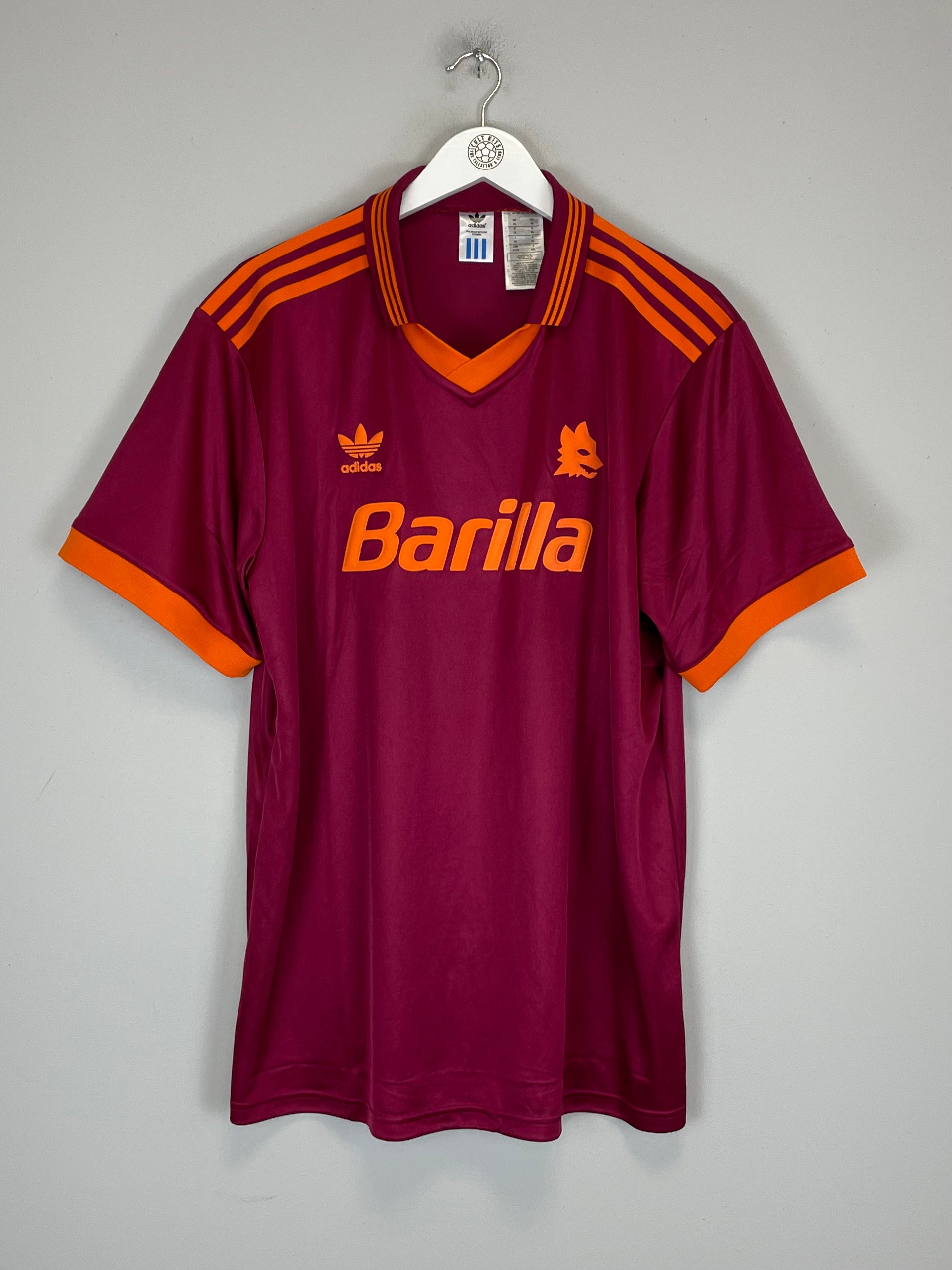 Shop 1992/94 ROMA ADIDAS ORIGINALS HOME SHIRT (XL), classic football shirts, vintage football shirts & retro soccer jerseys at Cult Kits