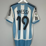 2005/07 ARGENTINA MESSI #19 HOME SHIRT (M) ADIDAS