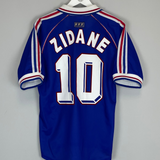 1998/00 FRANCE ZIDANE #10 HOME SHIRT (S) ADIDAS