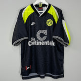 Shop 1995/96 DORTMUND AWAY SHIRT (XXL) NIKE, classic football shirts, vintage football shirts & retro soccer jerseys at Cult Kits