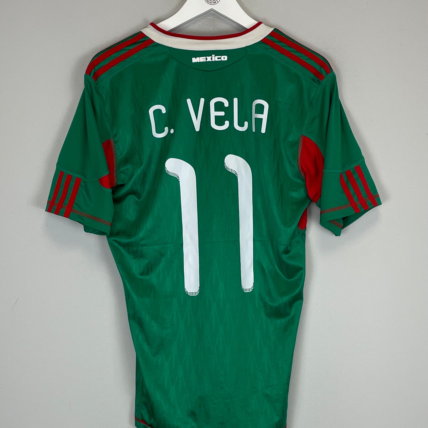 Shop 2010 MEXICO C.VELA #11 HOME SHIRT (M) ADIDAS, classic football shirts, vintage football shirts & retro soccer jerseys at Cult Kits