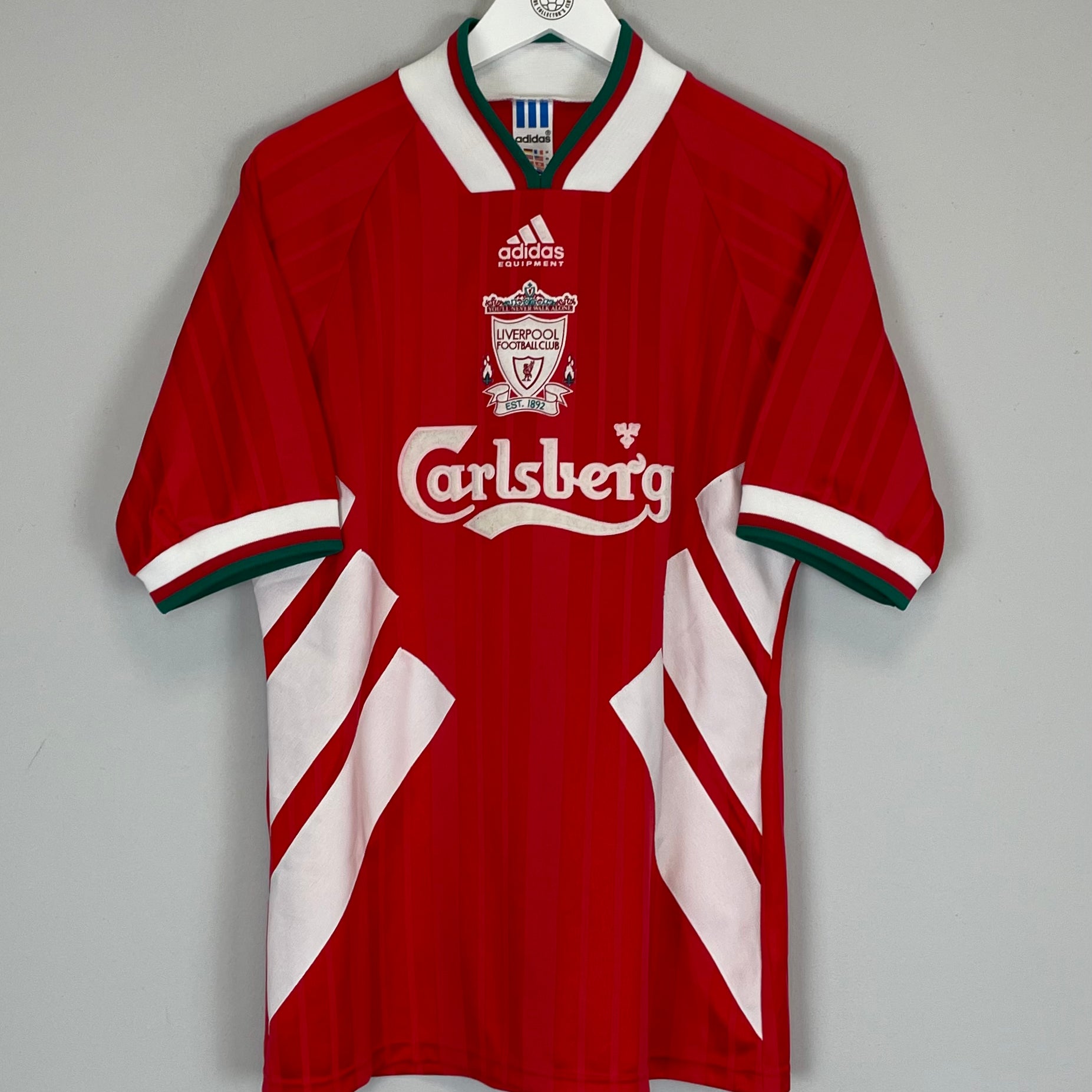 Shop 1993/95 LIVERPOOL #22 HOME SHIRT (M) ADIDAS, classic football shirts, vintage football shirts & retro soccer jerseys at Cult Kits