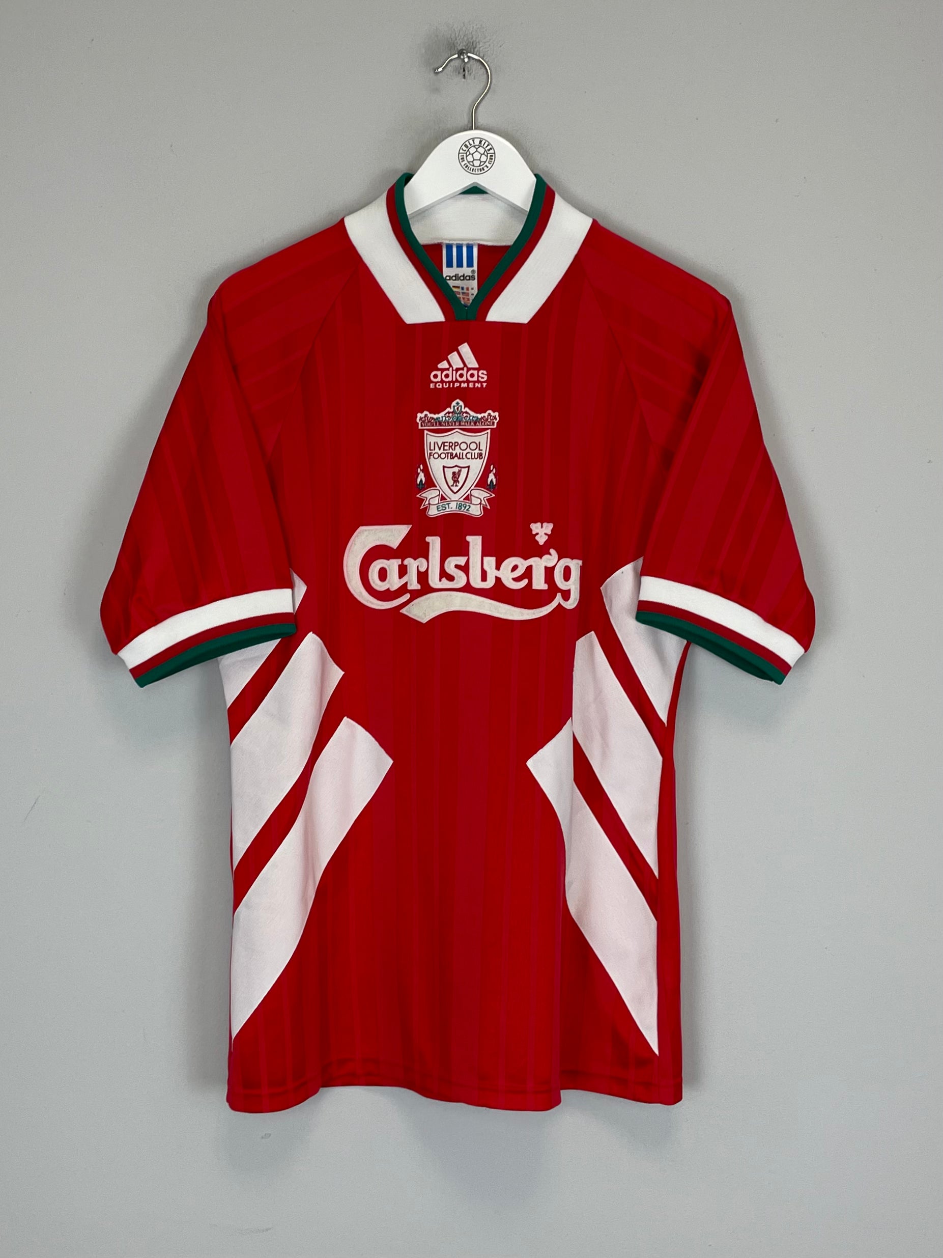 Shop 1993/95 LIVERPOOL #22 HOME SHIRT (M) ADIDAS, classic football shirts, vintage football shirts & retro soccer jerseys at Cult Kits