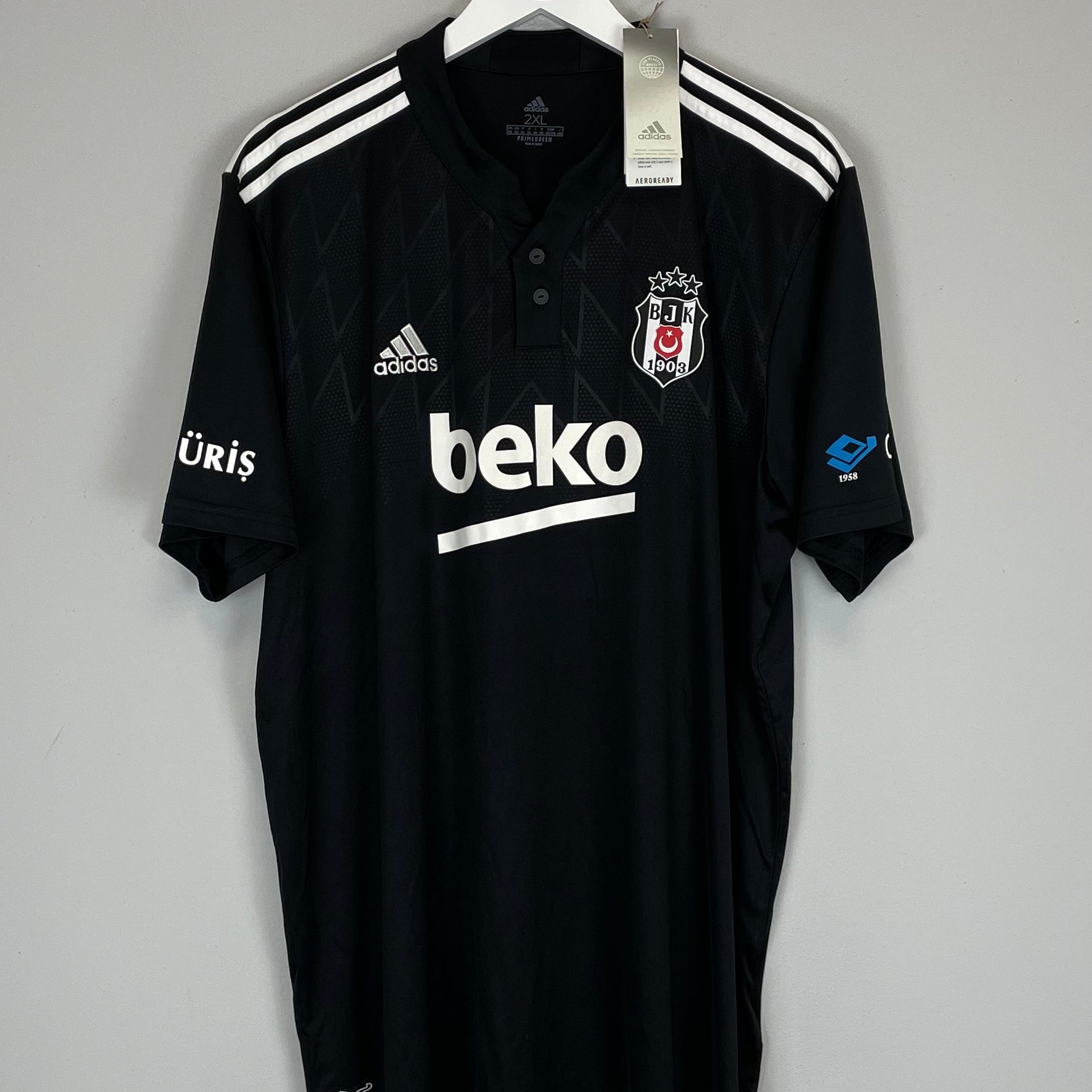 Shop 2021/22 BESIKTAS *BNWT* AWAY SHIRT (XXL) ADIDAS, classic football shirts, vintage football shirts & retro soccer jerseys at Cult Kits