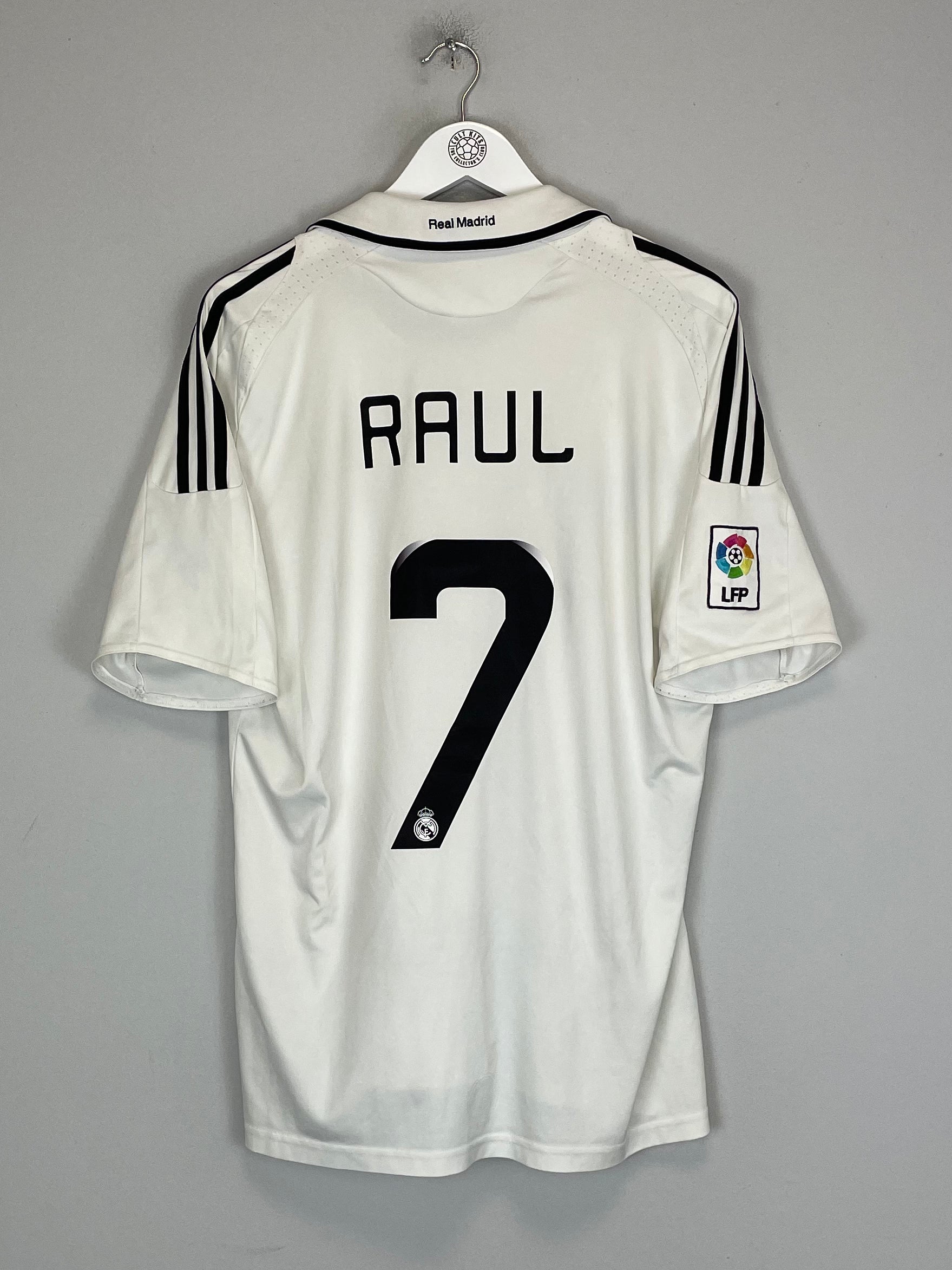 Shop 2008/09 REAL MADRID RAUL #7 HOME SHIRT (L) ADIDAS, classic football shirts, vintage football shirts & retro soccer jerseys at Cult Kits
