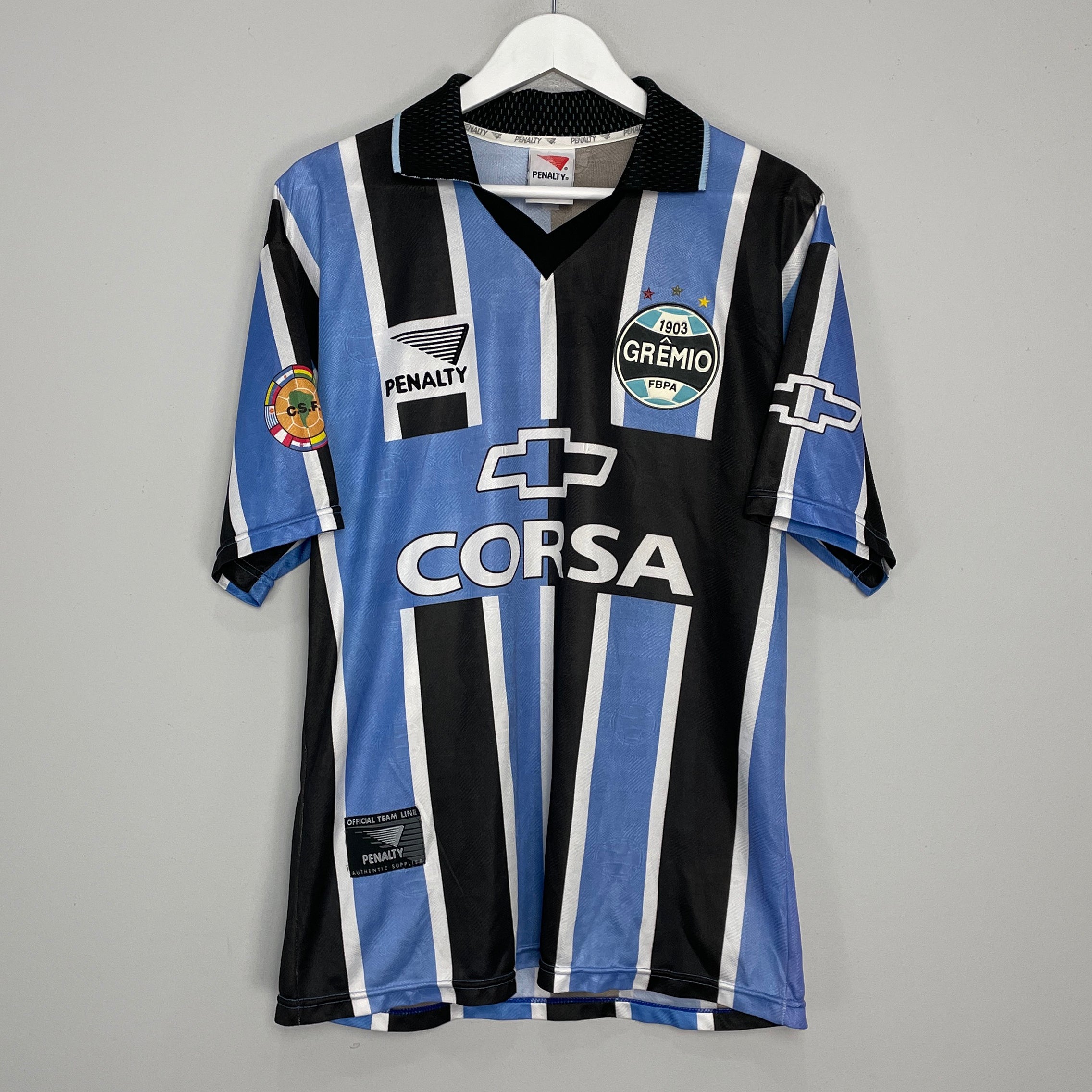 Shop 1998 GREMIO RONALDINHO #10 HOME SHIRT (XL) PENALTY, classic football shirts, vintage football shirts & retro soccer jerseys at Cult Kits
