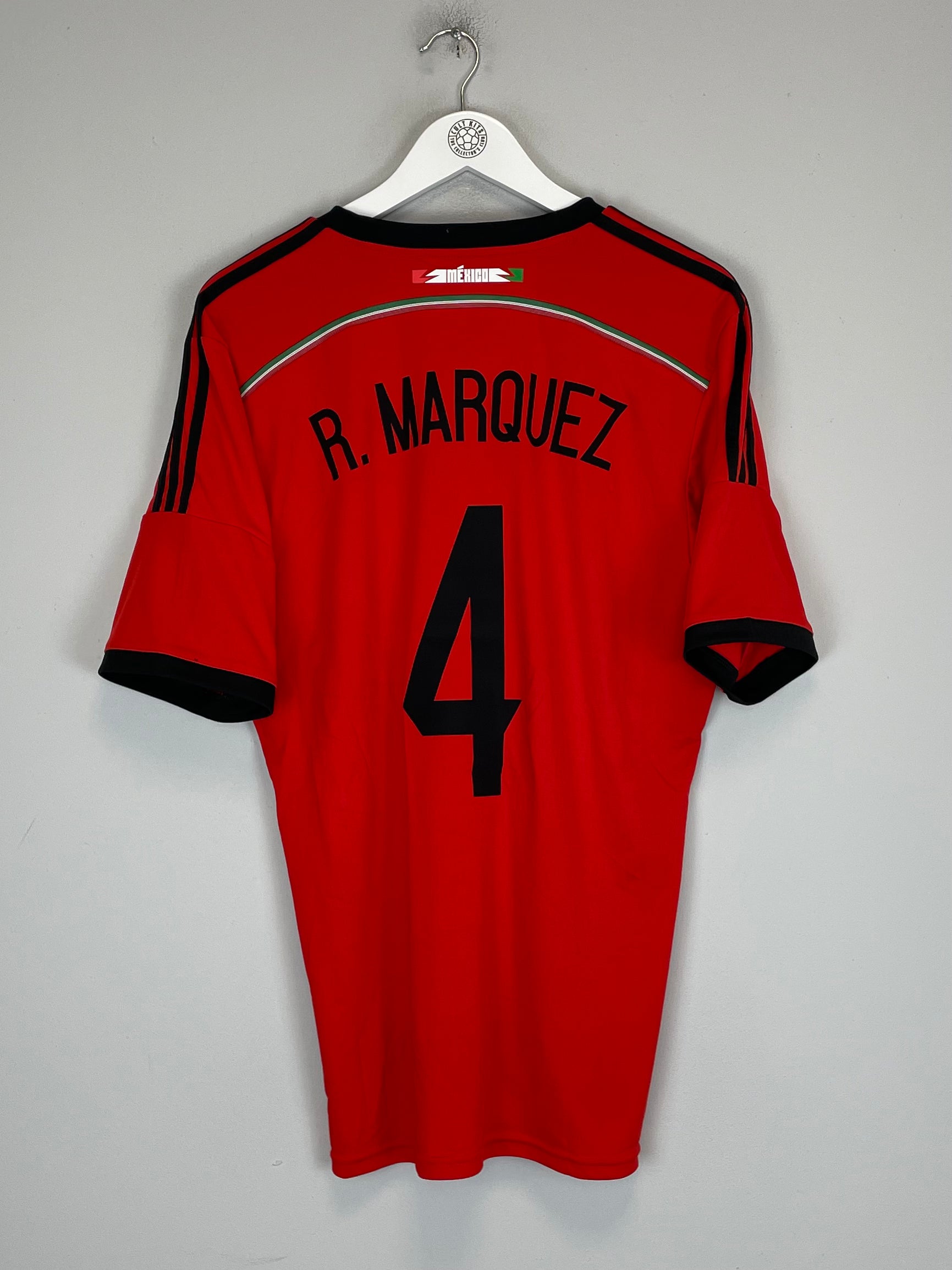 Shop 2014/15 MEXICO R.MARQUEZ #4 AWAY SHIRT (L) ADIDAS, classic football shirts, vintage football shirts & retro soccer jerseys at Cult Kits