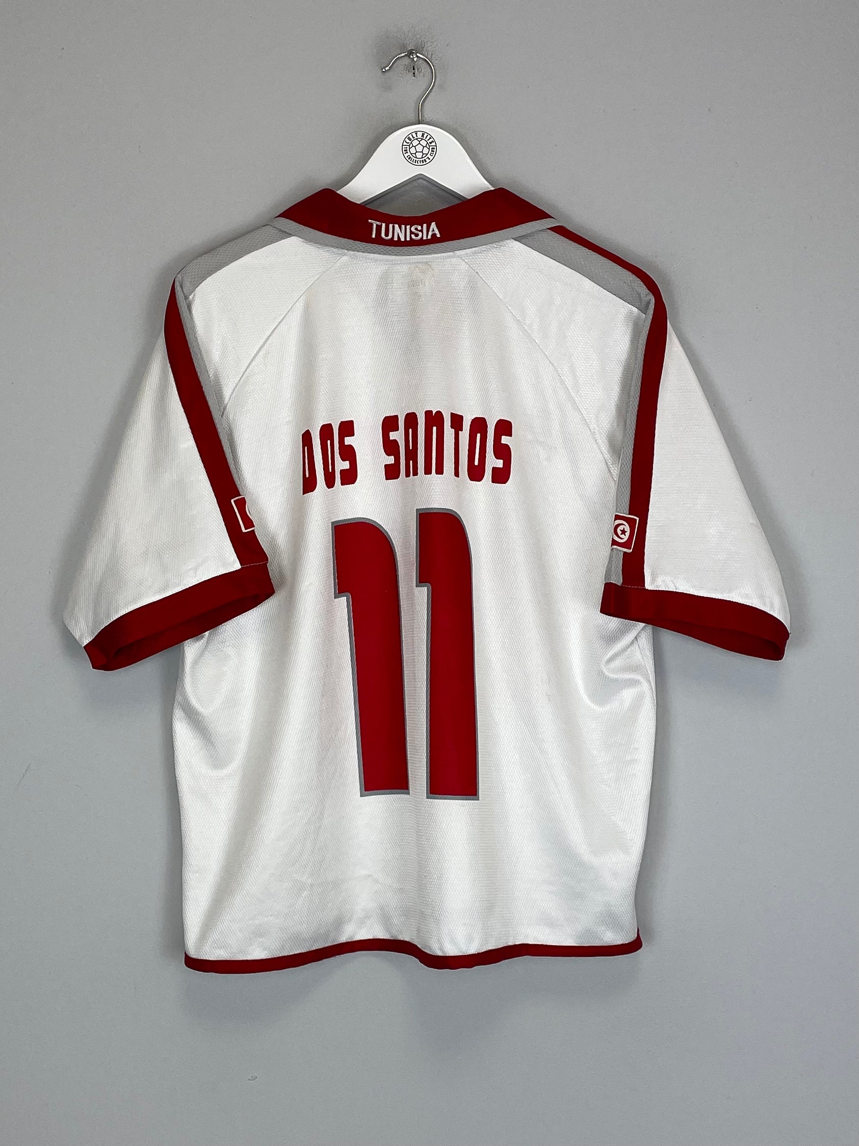 Shop 2004/05 TUNISIA DOS SANTOS #11 HOME SHIRT (S) PUMA, classic football shirts, vintage football shirts & retro soccer jerseys at Cult Kits