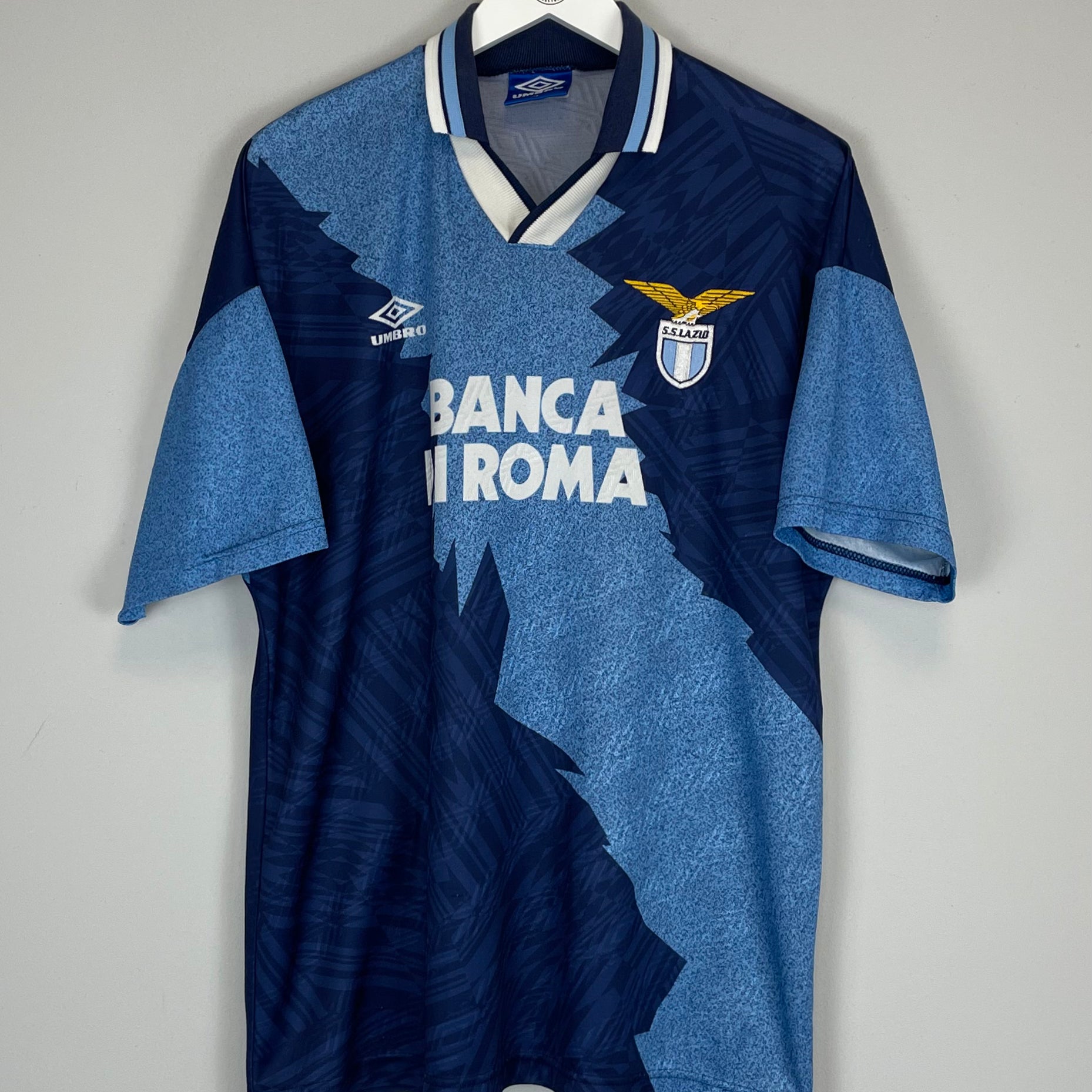 Shop 1994/96 LAZIO AWAY SHIRT (XL) UMBRO, classic football shirts, vintage football shirts & retro soccer jerseys at Cult Kits